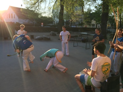 Capoeira-Training beim Verein